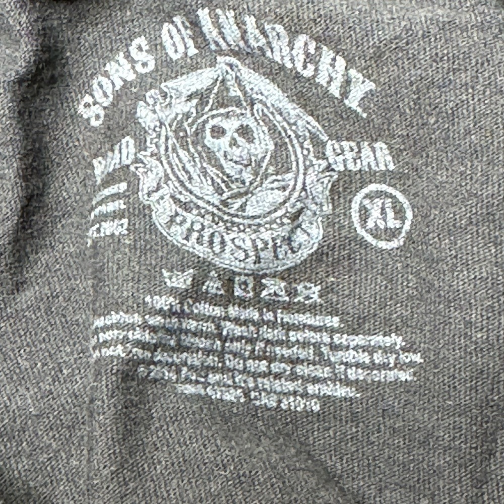 Sons Of Anarchy Grim Reaper Charming, CA Black Tshirt Size XL - Picture 7 of 7